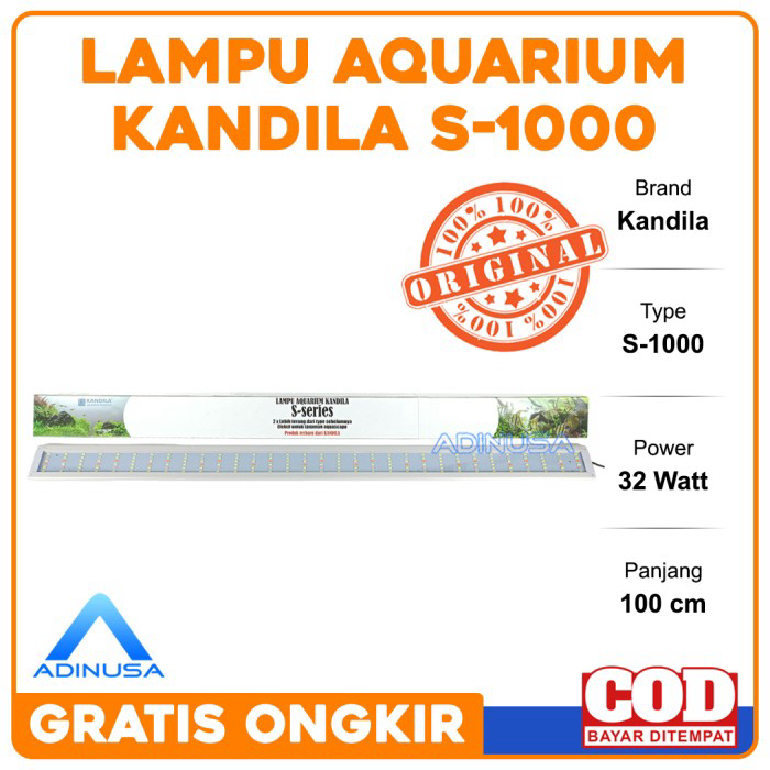 LAMPU GANTUNG ATAS AQUARIUM LED KANDILA S 1000 100 CM AQUASCAPE