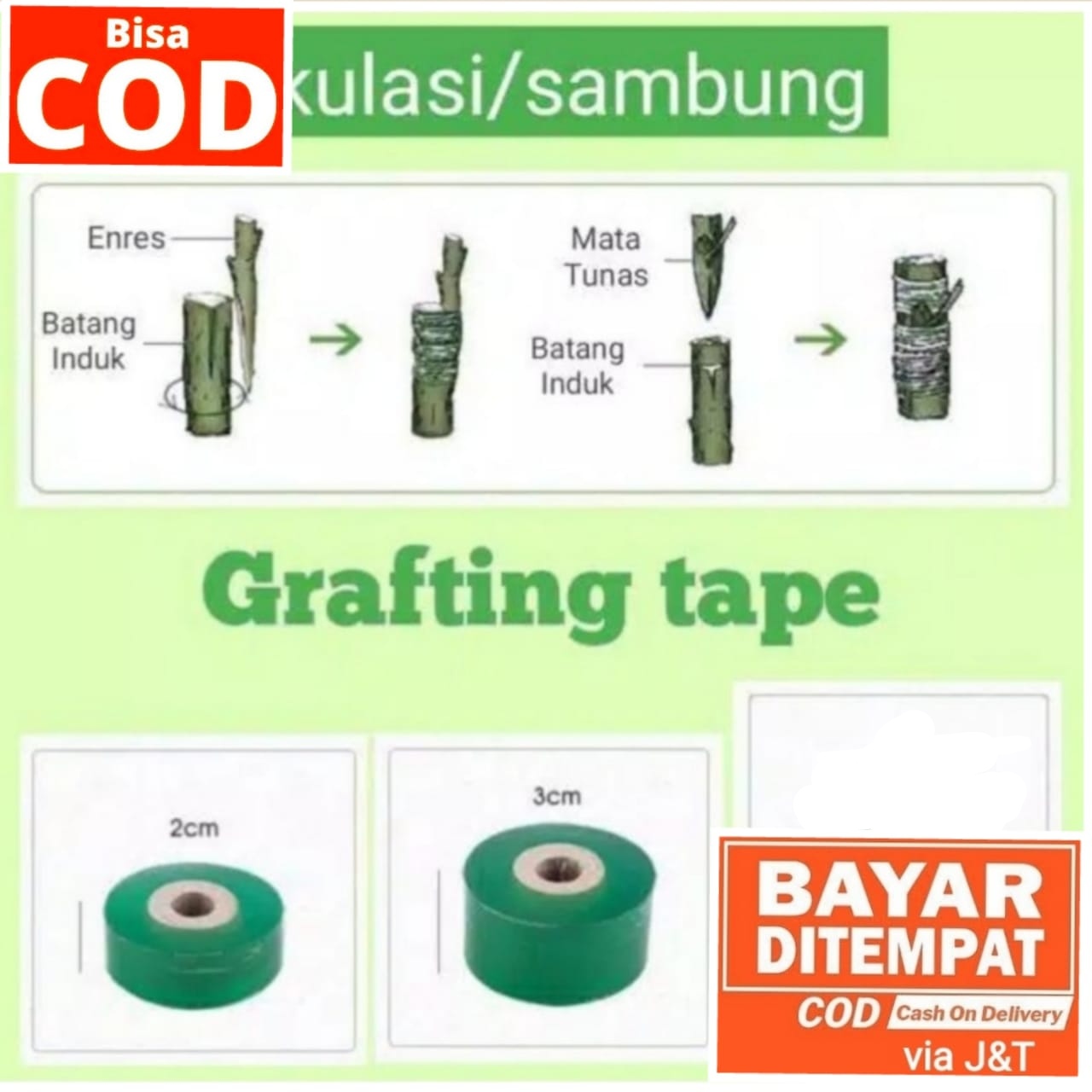 Grafting Tape Plastik Okulasi 3 Cm Plastik Sambung Pucuk Lazada