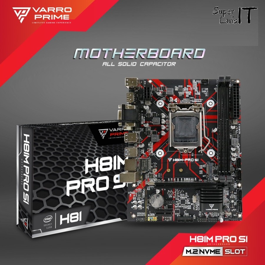 Varro H81M PRO S1 Motherboard Intel H81 LGA 1150 DDR3 M 2 NVME M ATX