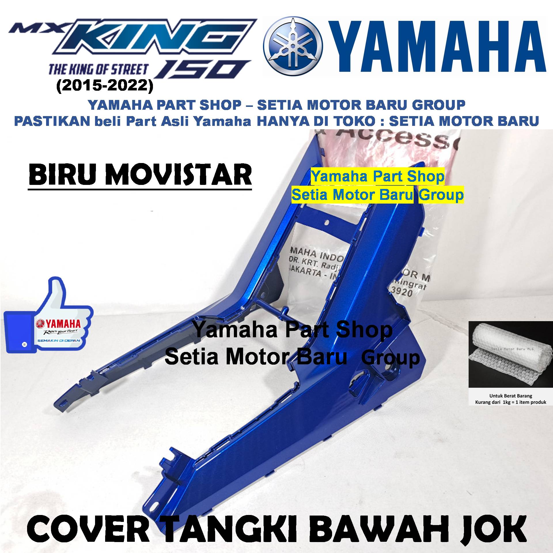 Cover Bawah Jok Tangki Tengki Seat Under Biru Movistar Mxking Mx King