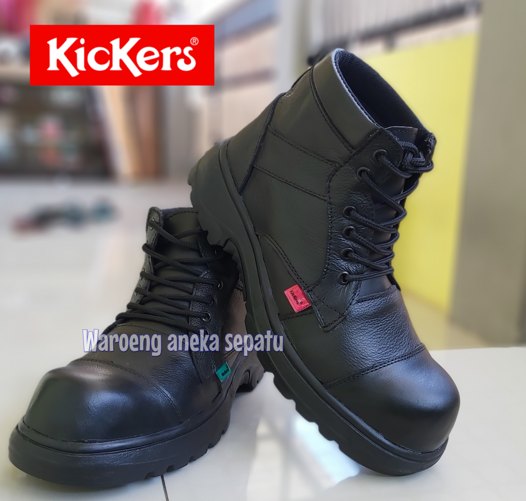 Sepatu Safety Terbaru Pria Kickers Komando Kulit Sepatu Casual Boots