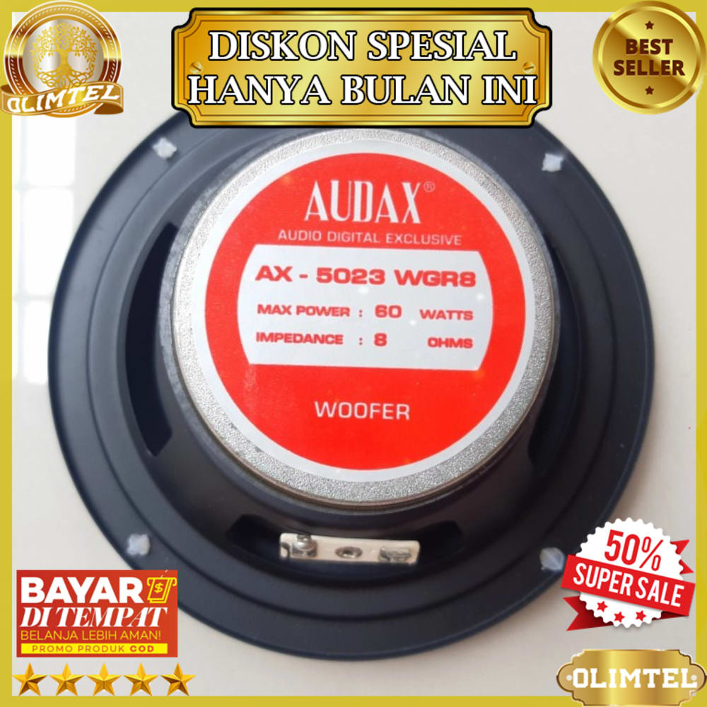 AUDAX SPEAKER 5 INCH WOOFER AUDAX SPIKER 5 In 5inch WOFER AUDAX OLIMTEL