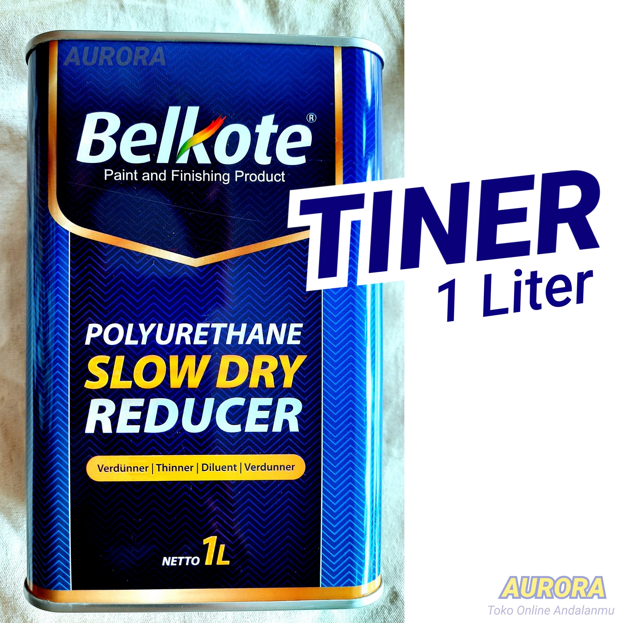 Tiner Belkote Belkot Thinner PU Slow Dry Reducer Thiner 1 Liter