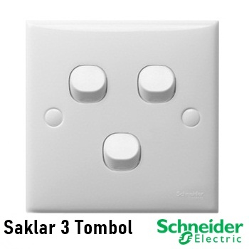 Schneider Saklar Tombol Saklar Lampu Triple Saklar Classic Lazada