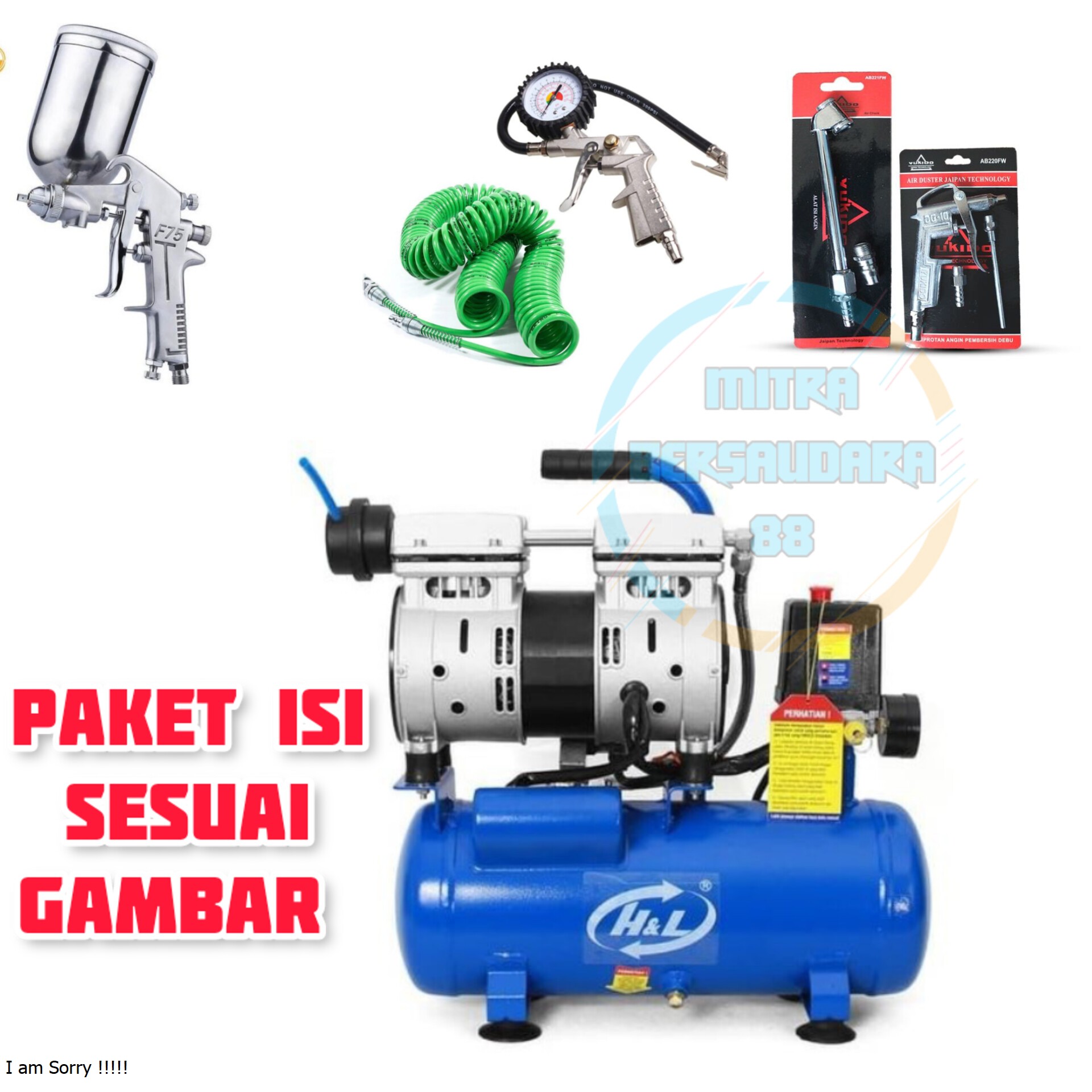 H L Hnl Promo Paket Mesin Kompresor Listrik Merk Hnl L Liter