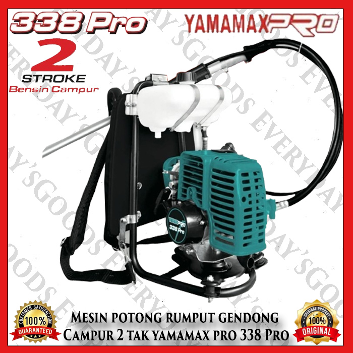 Mesin Potong Rumput Gendong Brush Cutter 2 Tak Yamamax Pro 338 Pro