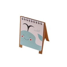 2018 Lucu Kartun Hewan Jual Meja Kalender Desktop Flip Stand Table Perencana Kantor-Intl