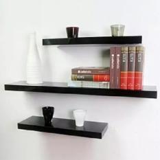 3Buah Rak Dinding Gantung Minimalis Ambalan Floating Shelves - Bisa Utk Rak TV Buku Tanaman Bunga Pot Hiasan Shelf