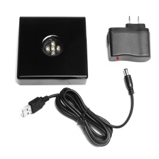 5 LED Lampu Putih Stand Base Base USB Crystal Display AC Adaptor Trophy Laser-Intl