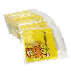 AC 100 X Bear Pola Self Adhesive Seal Bags Plastik untuk Permen Biscuit Packaging-Intl