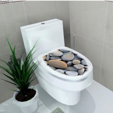 AC DIY Kursi Toilet Stiker Dinding Kamar Mandi Dekorasi Decal Vinyl Mural Dekorasi Rumah-Internasional