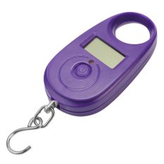 AC Portable Ungu Digital LCD Elektronik Hook Gantungan Timbangan Berat 25 Kg Baru-Internasional
