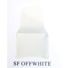 Alfa Decor Chair Cloth / Cover Chair / Sarung Kursi Lycra Spandek - Broken White