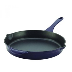 Anolon 46310 Vesta Peralatan Masak Besi Cor Wajan, 12, Cobalt Blue-Intl