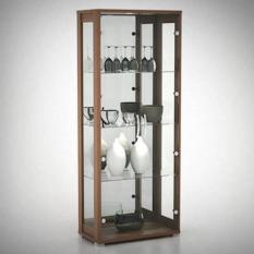Pro Design - Lemari pajangan kaca Antony - Home Oak (Khusus kota Medan saja + Free Ongkir)