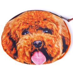 BUYINCOINS 3D Dog Cat Tiger Face Owl Mini Coin Bags Purse (Multicolor)