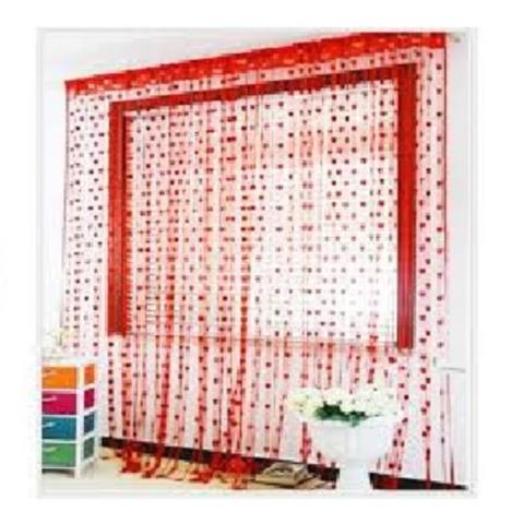 Jual Dapurbunda Tbl Tirai Benang Pintu Dan Jendela Cantik Motif Love Merah Harga Rp 12 500