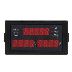 Digital Pengukur Amper pengukur tegangan volt Arus Meter Energi Listrik AC200V-450V -Intl