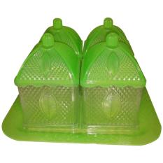 Diva-Davi Toples Serbaguna Davinci Set 4 Pcs + Tray - Hijau