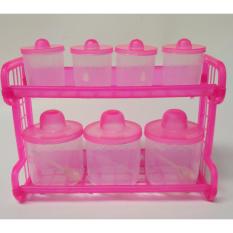DOS Rak Bumbu / Gula kopi Set isi 7 toples