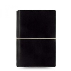 Filofax Domino Persönlicher Organiser Gummibandverschluss nachfüllbar 95 x 171 mm schwarz - intl