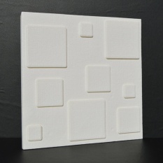 Gosport 3D Grid Pola Wallpaper Kamar Tidur Ruang Tamu Modern Dinding Latar Belakang TV Decor-Intl