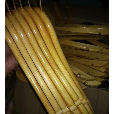 Hangerkayu Gantungan Baju Kualitas Eksport - 1/2 Lusin (6 Pcs) 4