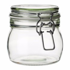 IKEA Korken Toples Kue Bahan Kaca Tebal Kedap Udara Bening Glass Jar 500 ml