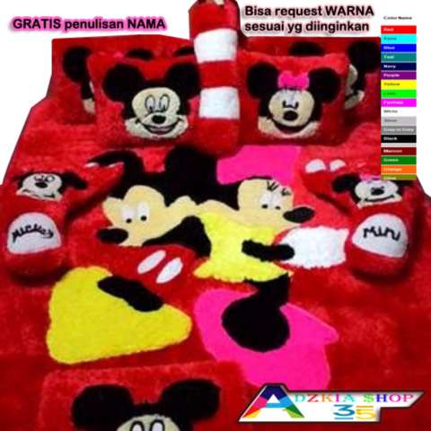 karpet bulu rasfur karakter mickey fullset_adzkia35 6