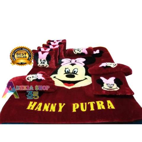 karpet bulu rasfur karakter mickey fullset_adzkia35 2