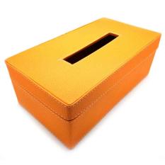 Kerajinan Jogja Kotak Box Tisu Vinyl - Orange