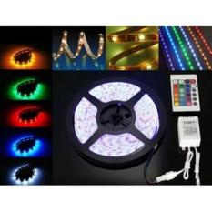 Lampu Led Strip RGB /Led 5050 ip 65 Mata Besar Lampu Roll Led Strip Rgb Set Adaptor,remote,rgb control
