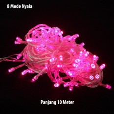 Lampu LED TumblrLampu Hias Natal LED Pink 10 Meter