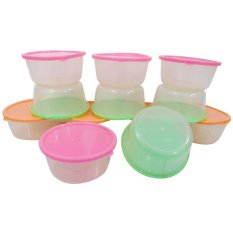 Mitra Loka - Toples Mangkok Plastik 300ml + Tutup - Transparan