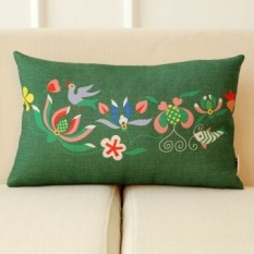 Baru Bantal Cina Rectangle Klasik Pola Angin Nasional Linen Bantal Sofa Cushion Sofa Sofa Bantal Lumbar Mengandung Core-Intl