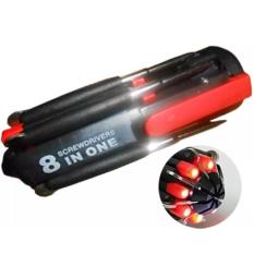 Obeng 8 In 1 Plus Senter Obeng Serbaguna Lengkap Besar Kecil Mudah Guna Multifungsi Alat Perkakas Perlengkapan Rumah Tangga House Hold Led Terang Cahaya Light Sinar Murah Produk Unik China