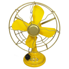 OHOME Replika Kipas Angin Antik Kuno Vintage Dekorasi Rumah - AN-KU003K - Kuning