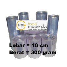 Plastik Segel ( Shrink Film ) bening, Lebar 18 cm, 300 gram