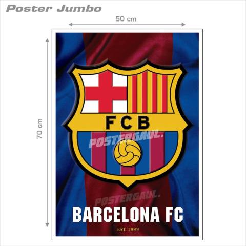 Poster Jumbo: LOGO FC BARCELONA #FCL55 - 50 x 70 cm