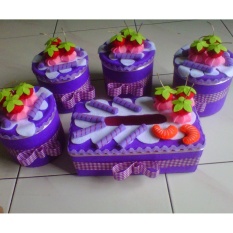 set toples hias karakter sari buah