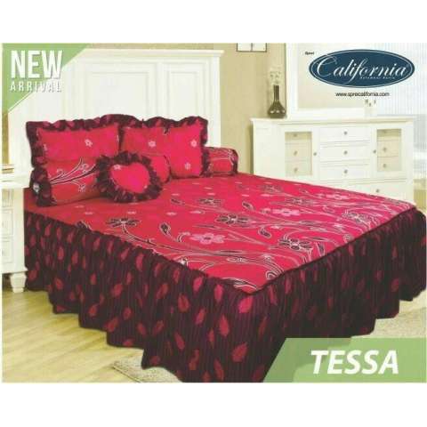 Sprei Rumbai California Uk.180 X 200 Motif Tessa Diskon