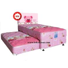 Spring Bed Quantum 2in1 3D Headboard Pink Uk.90x200 Komplit Set