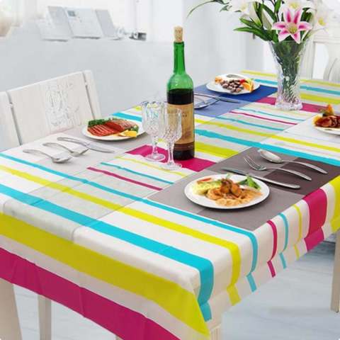 StarHome Taplak Meja Serbaguna Indoor Outdoor PEVA Anti Air 180 x 130 cm - Salur