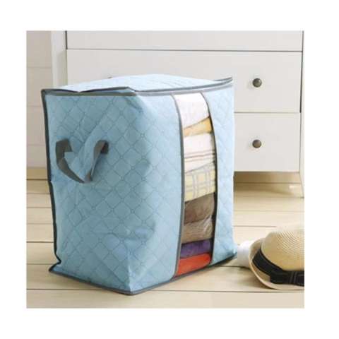 Storage Box Organizer Foldable 50 Liter Keranjang Pakaian Baju Selimut 2