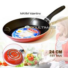 Teflon Maxim Anti Lengket/Frypan/Penggorengan Anti Lengket/NB HL FP-031 Maxim Valentino Frypan - Ukuran 24 cm -Red