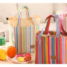TOKO49 - Tas makanan tempat penyimpanan makanan bermotif garis