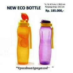 Tupperware Eco Bottle 1 Liter Flip Top Tempat Minum Botol 1Lt Lt L