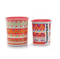 Tupperware Zig Zag Canister - Orange