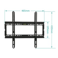 TV Wall Mount Bracket untuk TV LCD 26-55 Inch LED, LCD dan TV Plasma, Hingga VESA 400x400mm dan 100 LB/50 Kg Loading Capacity, Low Profile-Intl