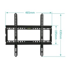 TV Wall Mount Bracket untuk TV LCD 26-55 Inch LED, LCD dan TV Plasma, Hingga VESA 400x400mm dan 100 LB/50 Kg Loading Capacity, Low Profile-Intl